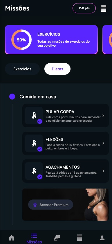 Tela Missões